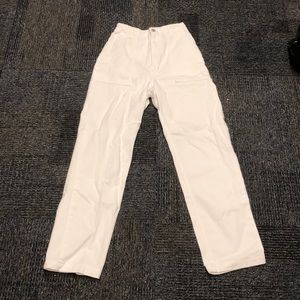 brandy melville white cargo pants